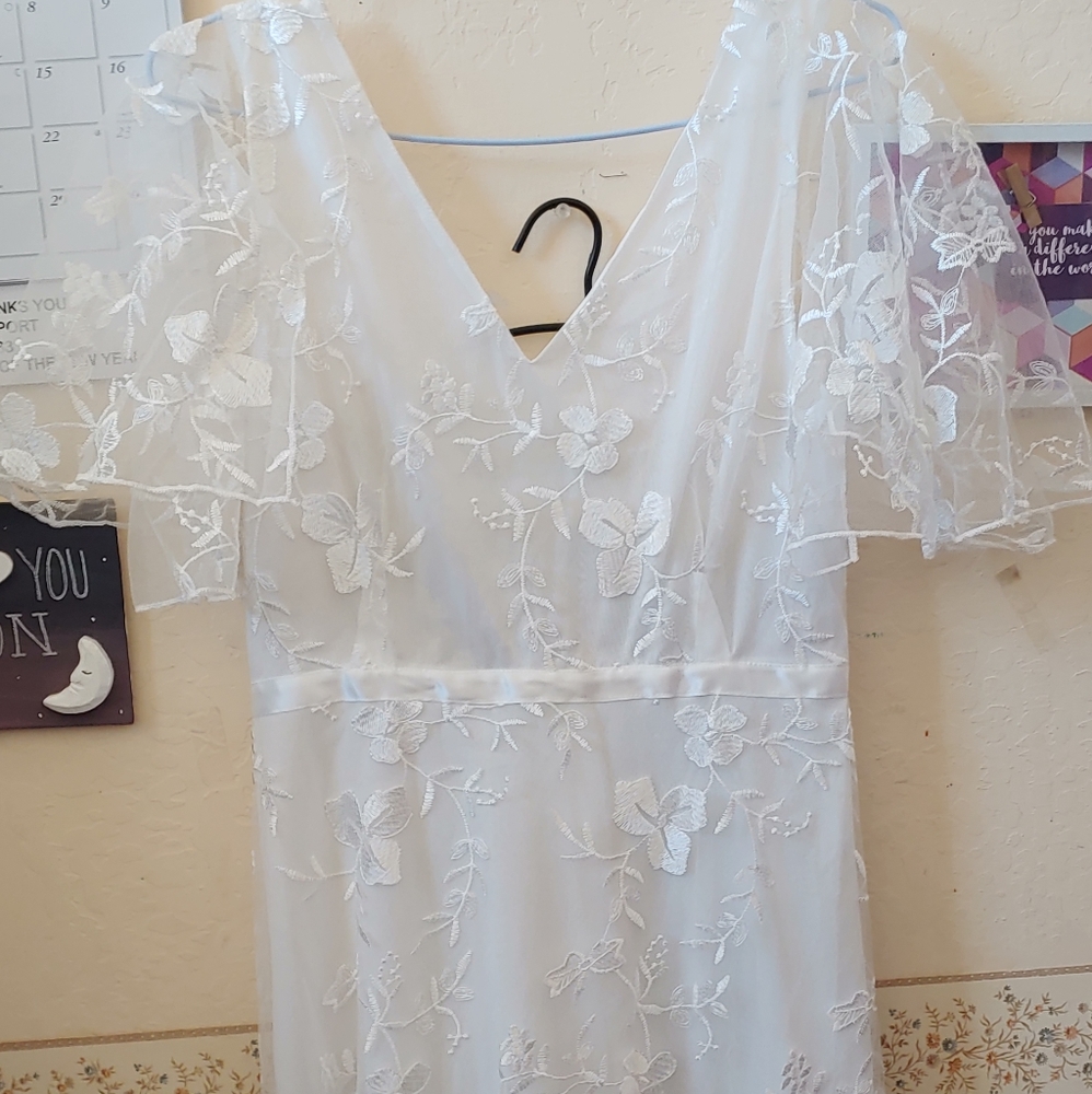 White wedding dress